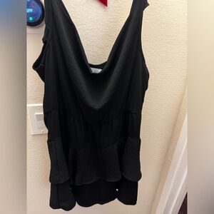 BCBG Black Ruffle Bottom Dress